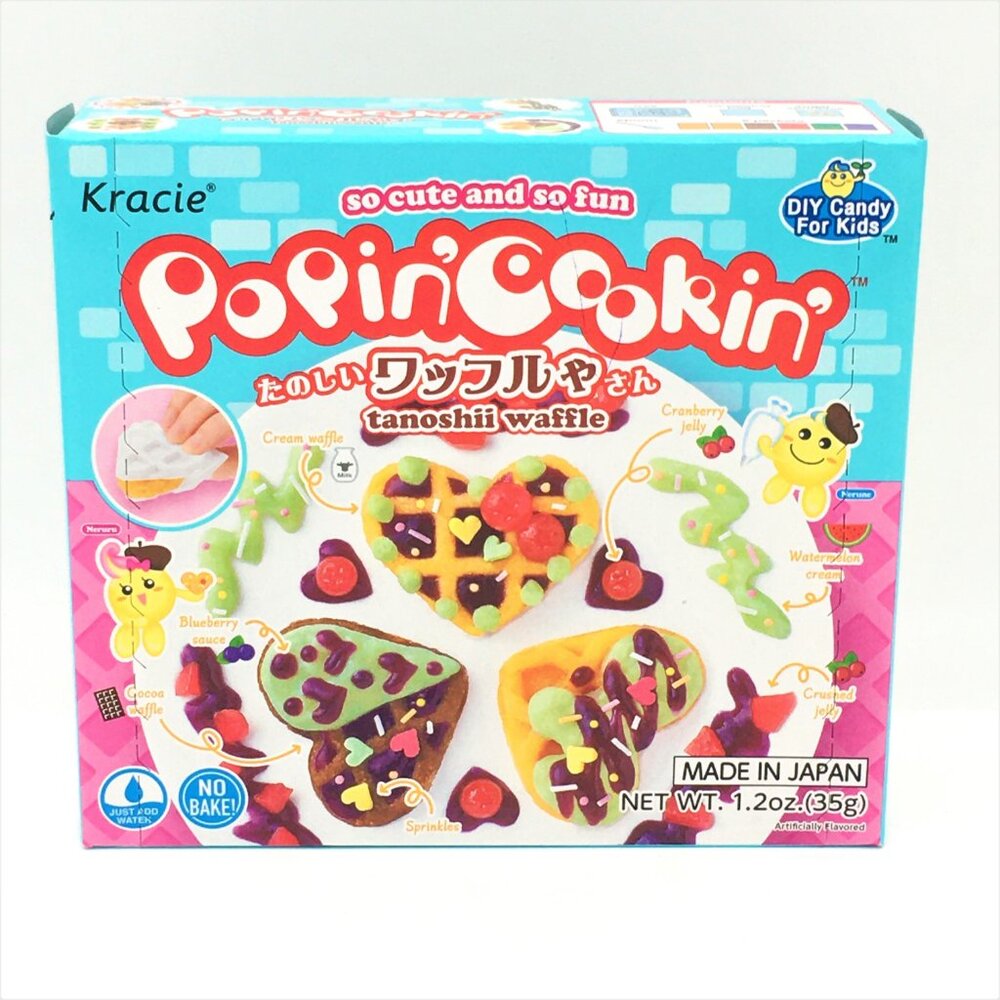 NEW KRACIE POPIN' COOKIN' TANOSHII WAFFLE DIY KID'S JAPANESE CANDY KIT